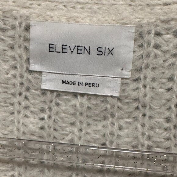 Eleven Six | Sara Chunky Knit Cardigan Sweater in Ivory - Picture 5 of 7